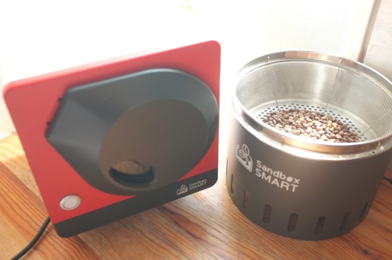 売店 ライフクリエイトワンサンドボックス スマート コーヒーロースター珈琲焙煎機と SANDBOX SMART COOLER 焙煎冷却機コーヒークーラー 