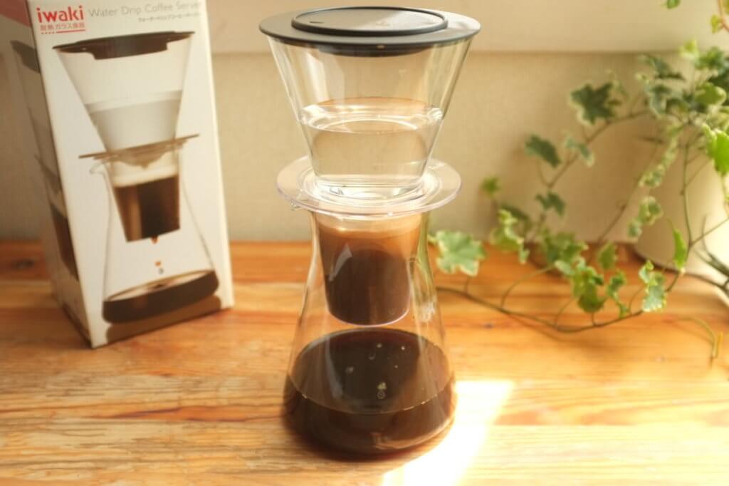 iwakiウォータードリップコーヒーサーバーで水出しコーヒーを作る